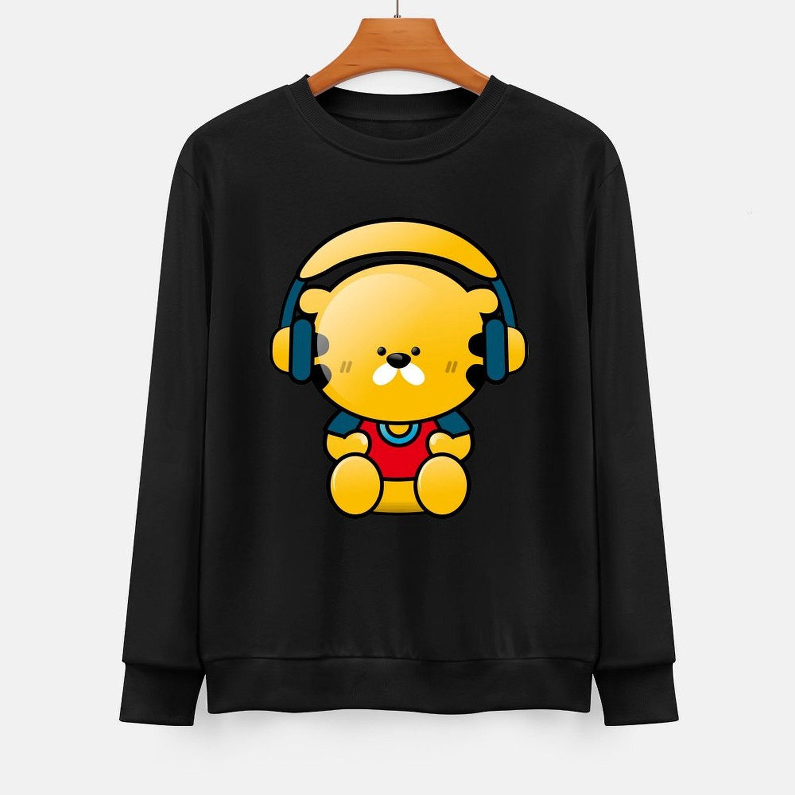 Front Patterned Long Sleeve TopComfortFit Design-Your-Own